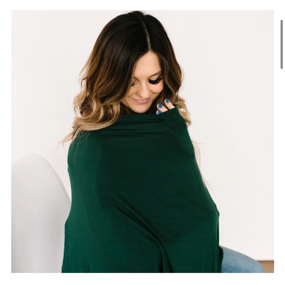 Black Milkmaid Goods Nursing poncho and car seat cover